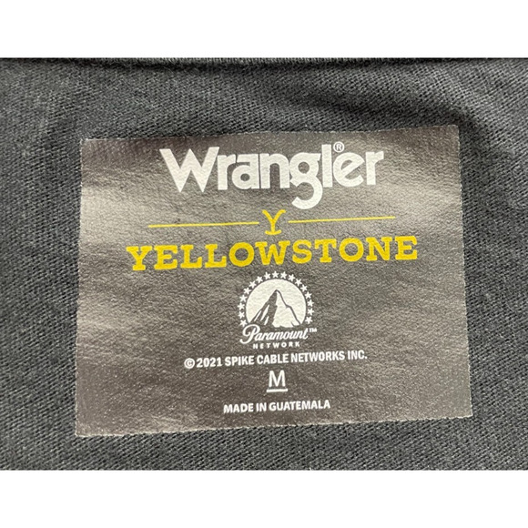 Wrangler Yellowstone Beth Dutton Crop Top Black Size M - Picture 4 of 8